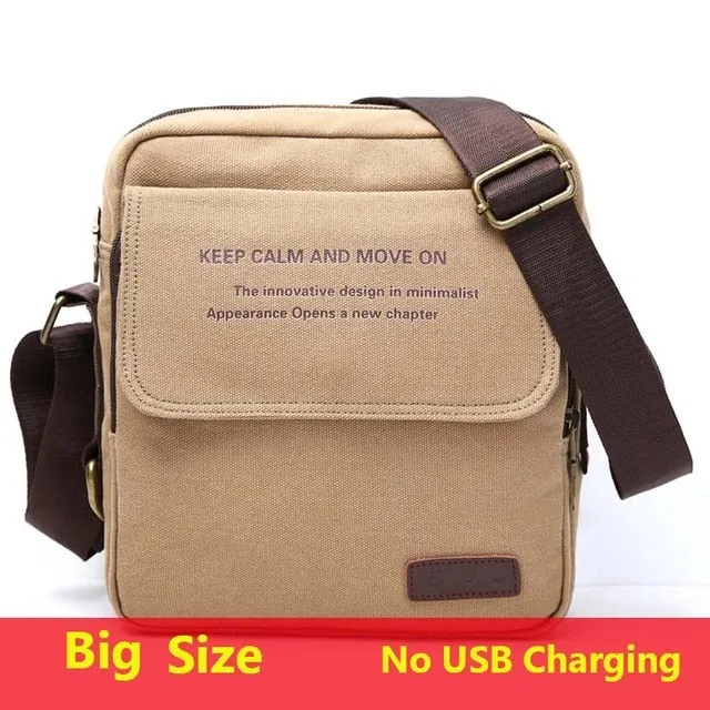 Urban Crossbody Quality Size Messenger Bag Casual Daily All-in-one collection Canvas Carry Men High Bag Men's Shoulder Man Bag Special edition Male 3 Bags Travel