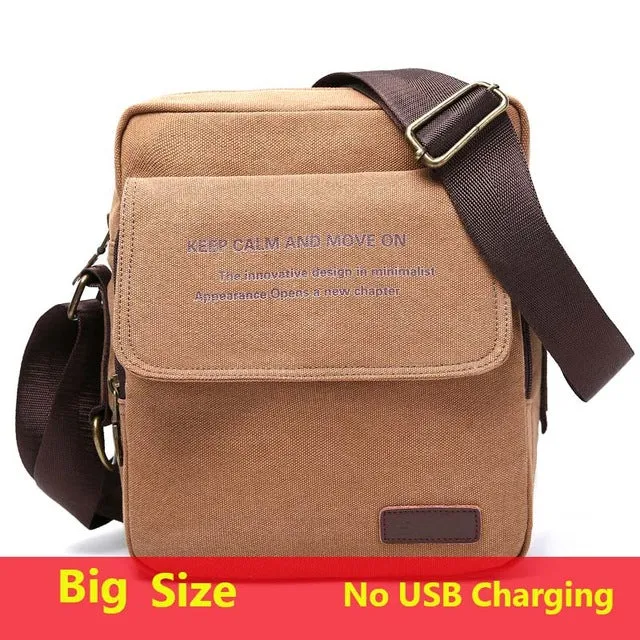 Urban Crossbody Quality Size Messenger Bag Casual Daily All-in-one collection Canvas Carry Men High Bag Men's Shoulder Man Bag Special edition Male 3 Bags Travel