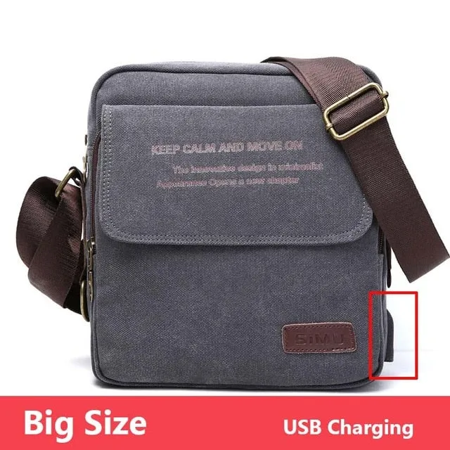 Urban Crossbody Quality Size Messenger Bag Casual Daily All-in-one collection Canvas Carry Men High Bag Men's Shoulder Man Bag Special edition Male 3 Bags Travel