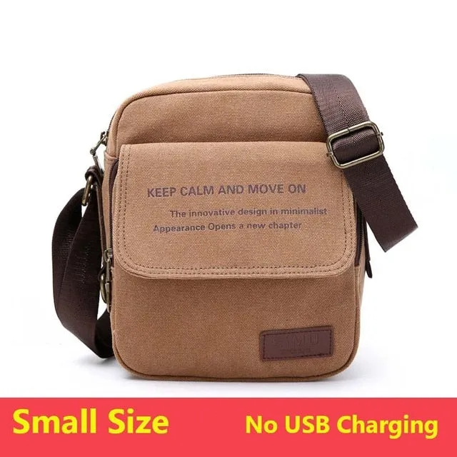 Urban Crossbody Quality Size Messenger Bag Casual Daily All-in-one collection Canvas Carry Men High Bag Men's Shoulder Man Bag Special edition Male 3 Bags Travel