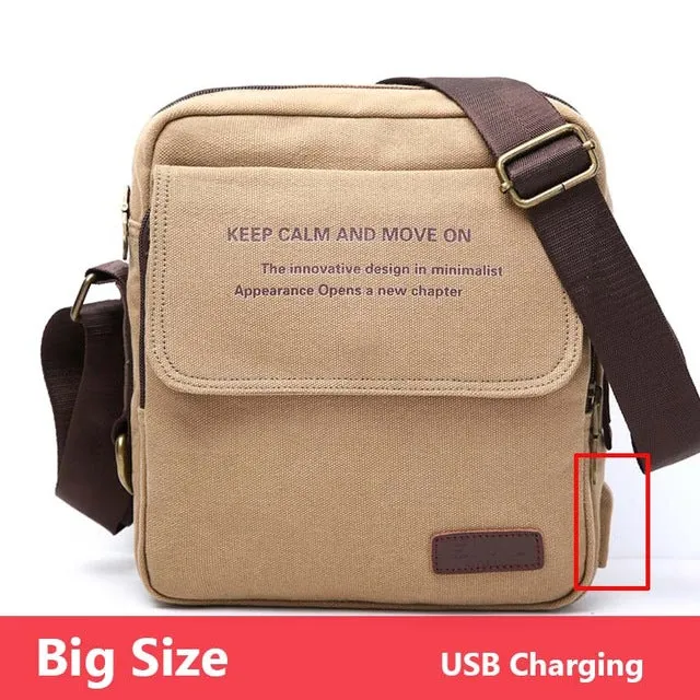 Urban Crossbody Quality Size Messenger Bag Casual Daily All-in-one collection Canvas Carry Men High Bag Men's Shoulder Man Bag Special edition Male 3 Bags Travel