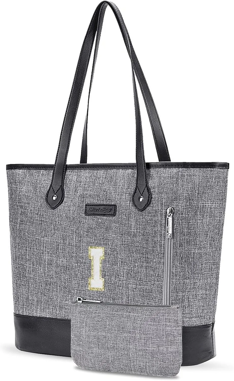 UTOTEBAG Laptop Tote Bag for Women 15.6 Inch Waterproof Leather Computer Work Bags Initial Business Briefcase Gifts for Women