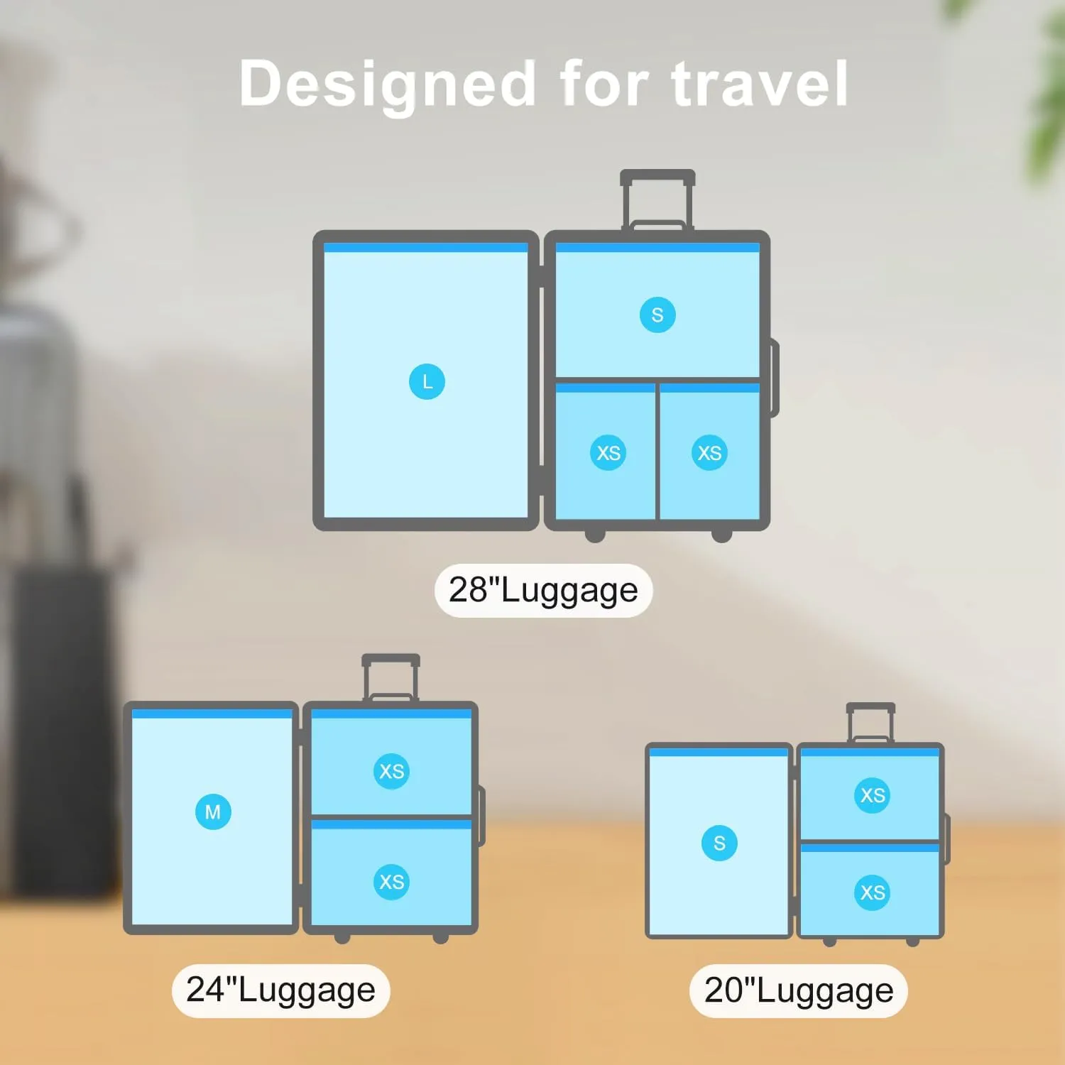 Vacuum Bags for Travel - Space Saver Vacuum Storage Bags Combo (12 Pack)