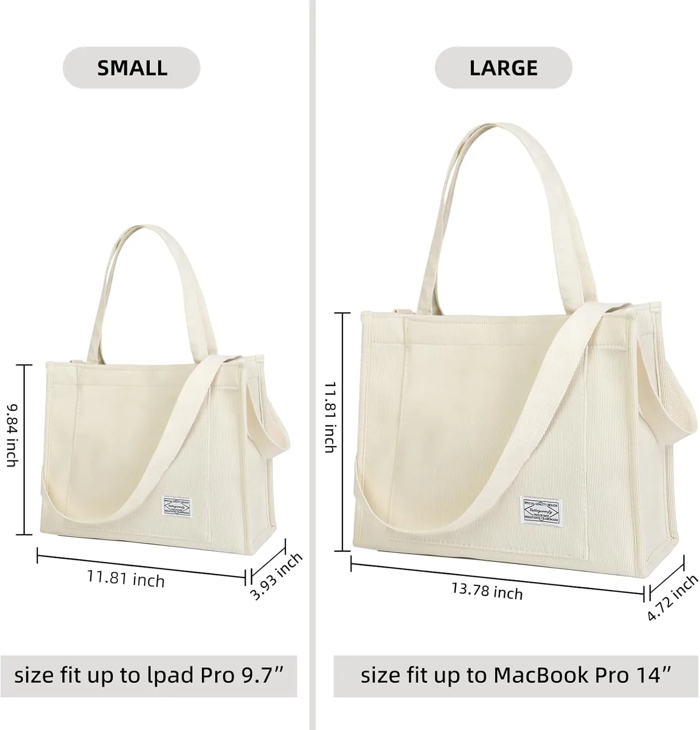 Valleycomfy Tote Bag for Women Corduroy Crossbody Tote Bag Purse Women Travel Shoulder Bags Work Handbags Everyday Hobo Bag