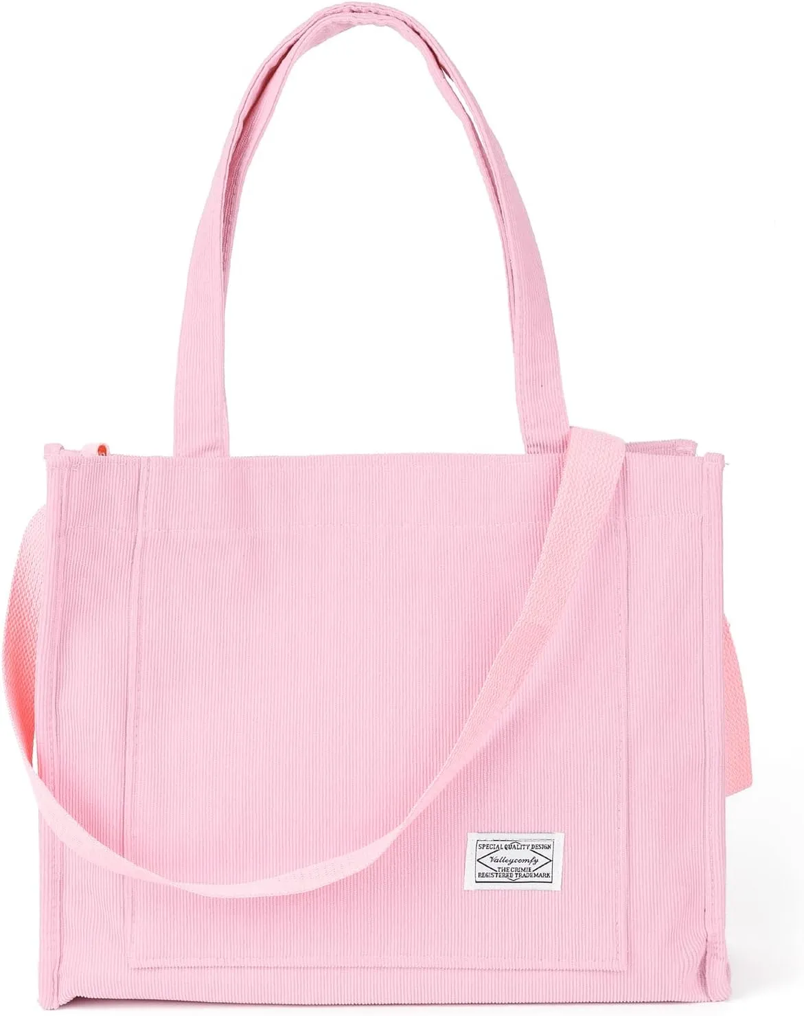 Valleycomfy Tote Bag for Women Corduroy Crossbody Tote Bag Purse Women Travel Shoulder Bags Work Handbags Everyday Hobo Bag