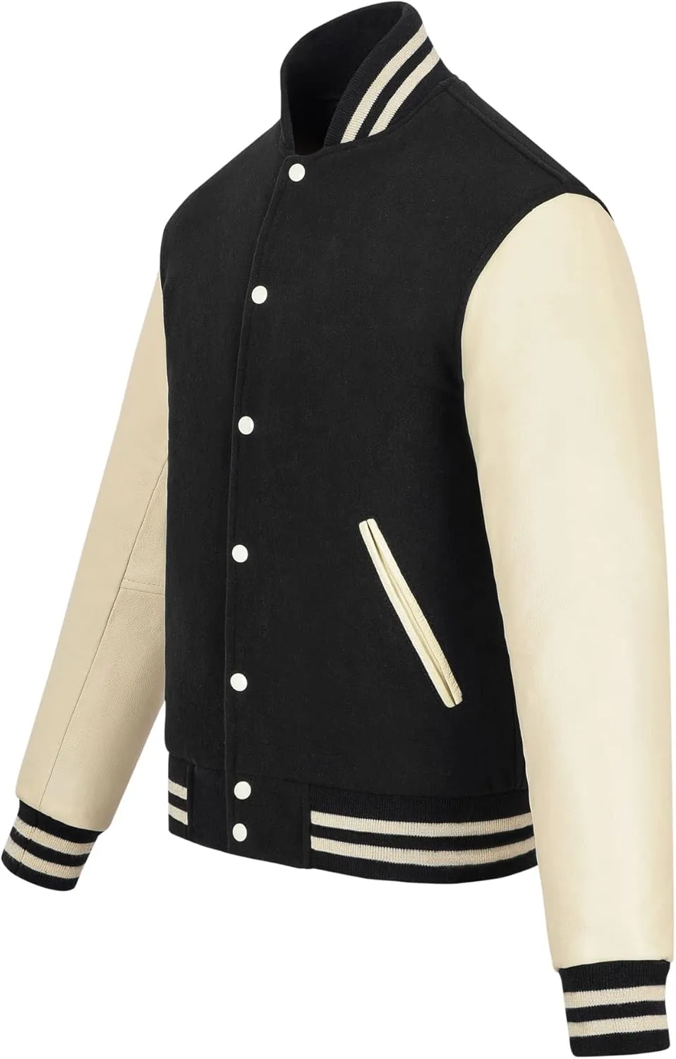 Varsity Jacket Baseball Letterman Jacket– Wool and Leather Premium Quality Unisex Basketball Jacket
