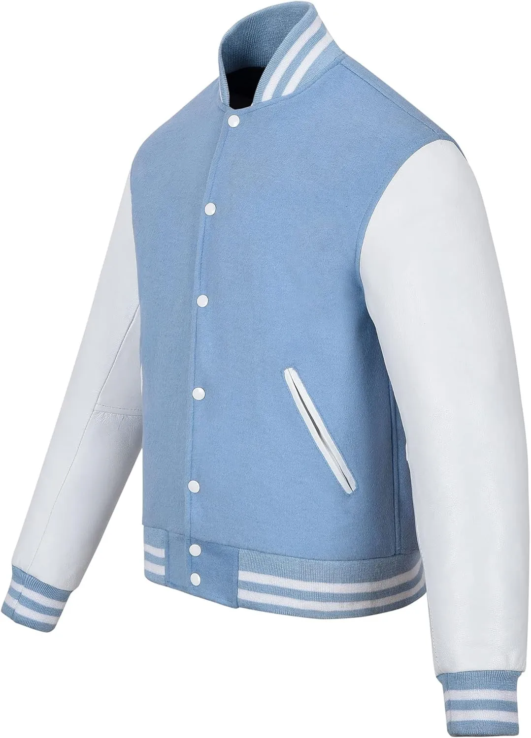 Varsity Jacket Baseball Letterman Jacket– Wool and Leather Premium Quality Unisex Basketball Jacket