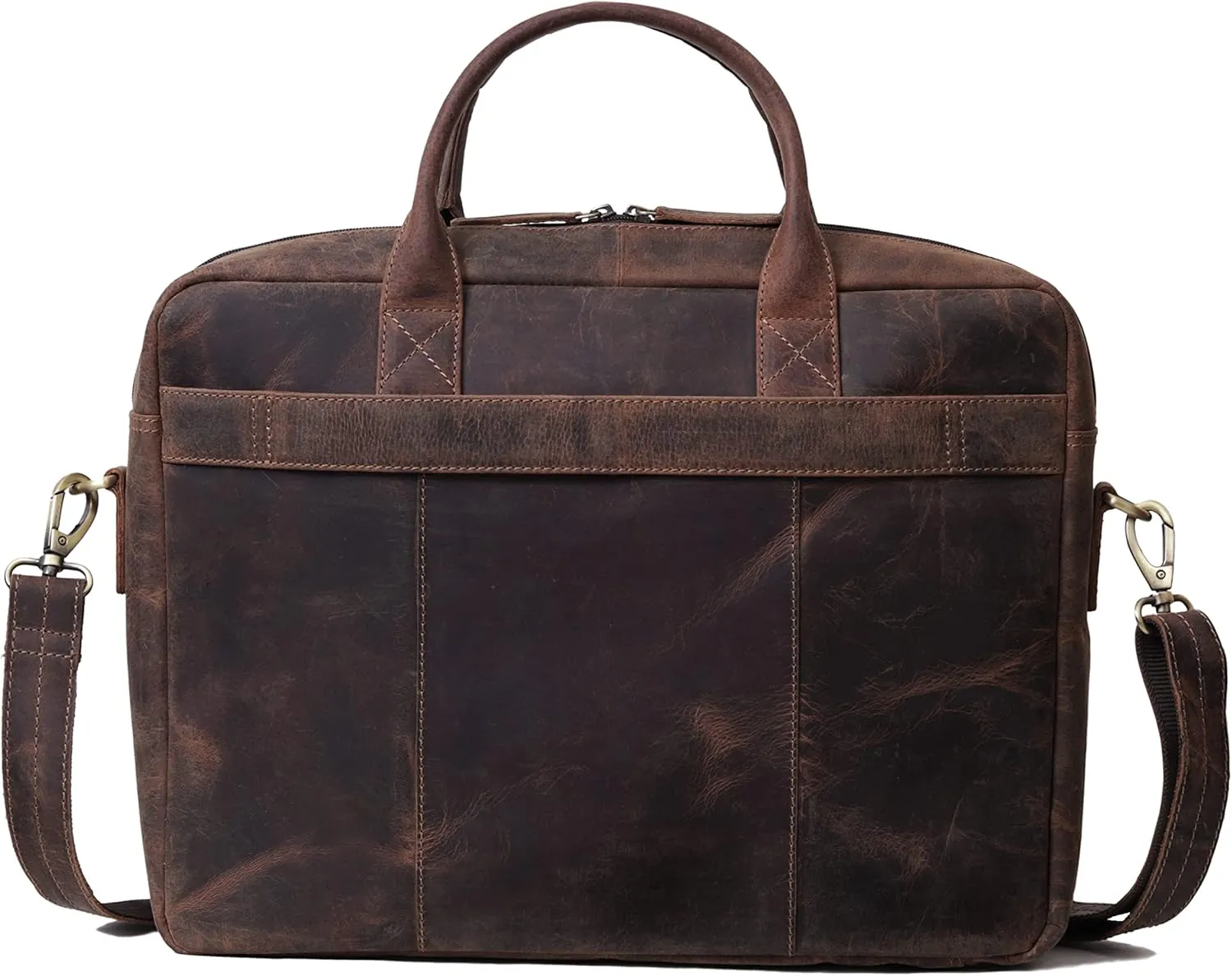 VC VINTAGE COUTURE Leather briefcase bag for men Leather Laptop Bags For Men and Women Travel Messenger Bag