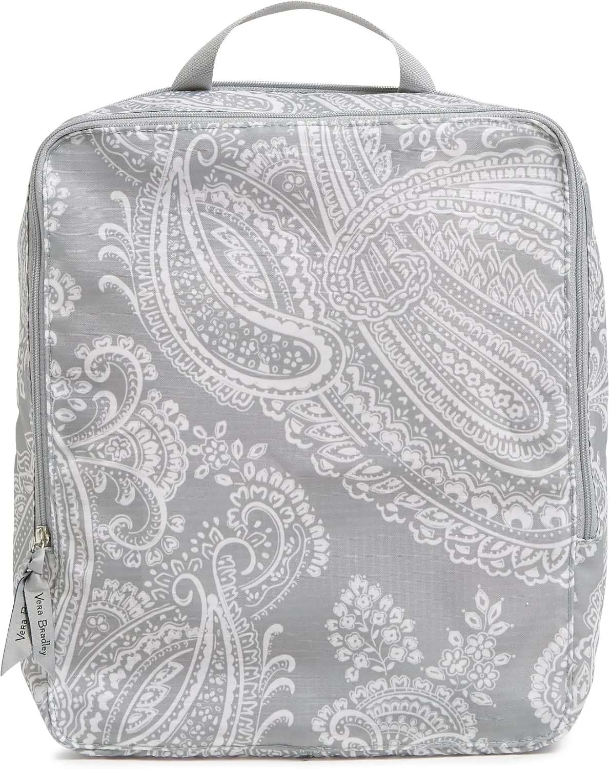 Vera Bradley Compression Packing Cube 3-Piece Set, Cloud Gray Paisley