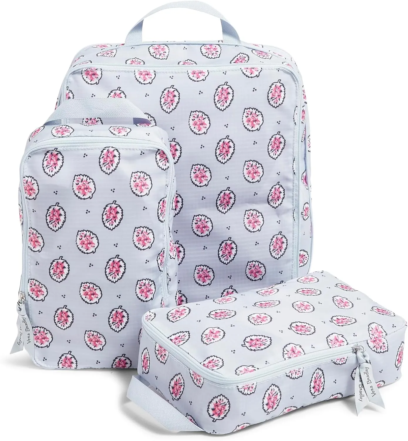 Vera Bradley Compression Packing Cube 3-Piece Set, Magnifique Leaf