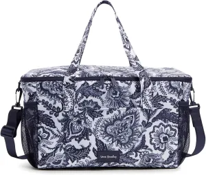 Vera Bradley Women's Recycled Ripstop Family Cooler, Java Navy & White, One Size