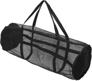 VICASKY Large Capacity Mesh Sports Bag for Gym and Outdoor Activities Durable and Net Material Versatile Snorkeling Gear Bag Storage for Sports Equipment