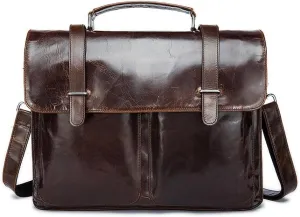 Vintage Calfskin Leather Laptop/briefcase