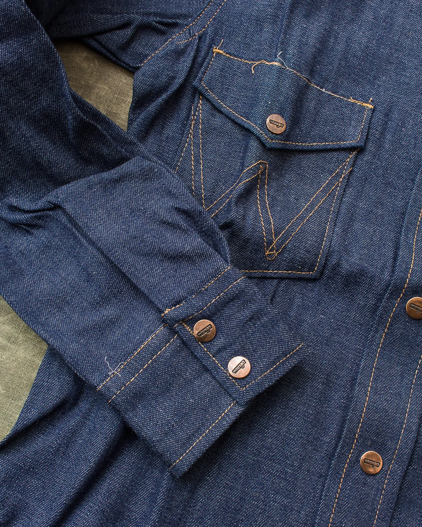 Vintage Dead Stock 70's Wrangler Children's Denim Shirt