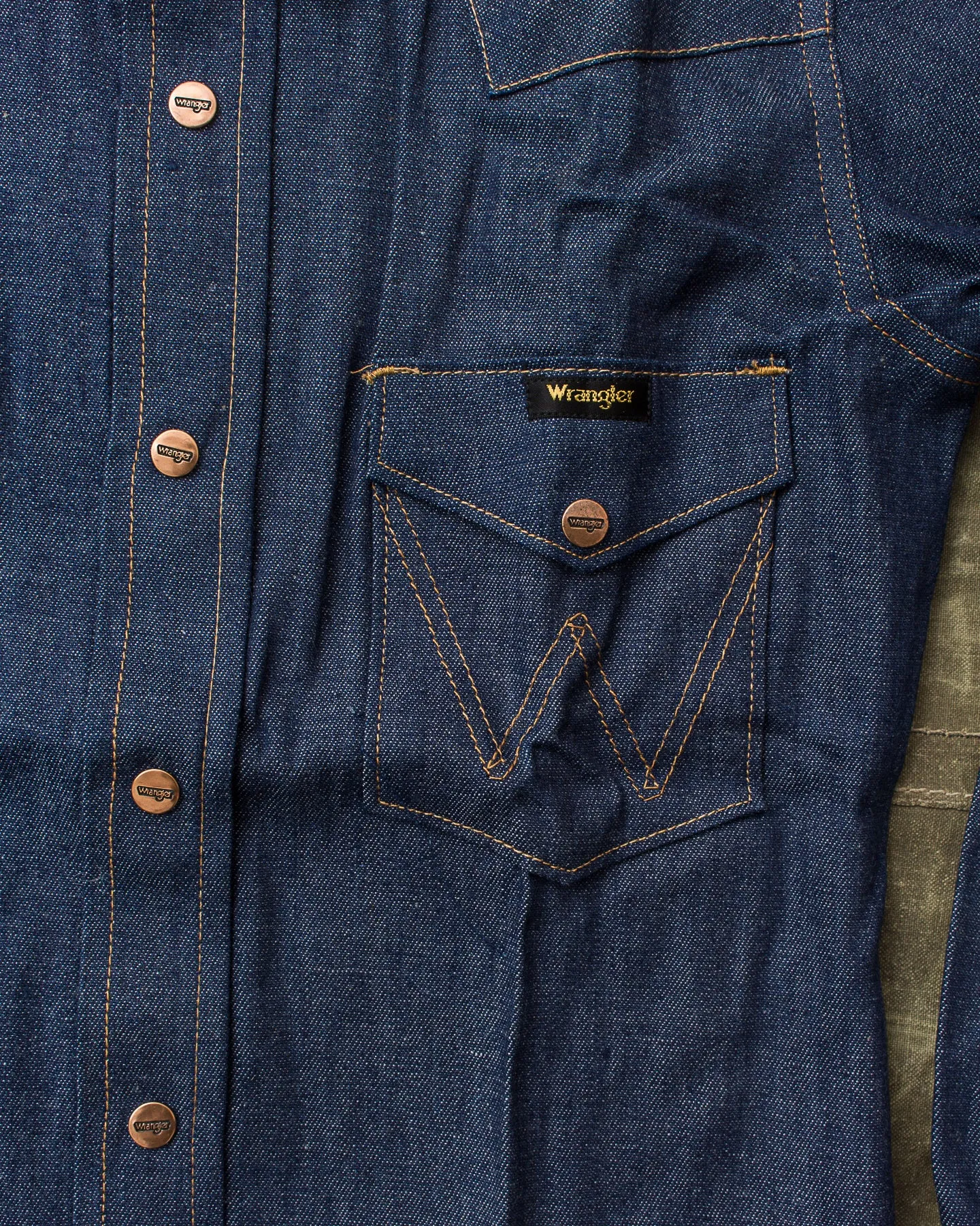 Vintage Dead Stock 70's Wrangler Children's Denim Shirt