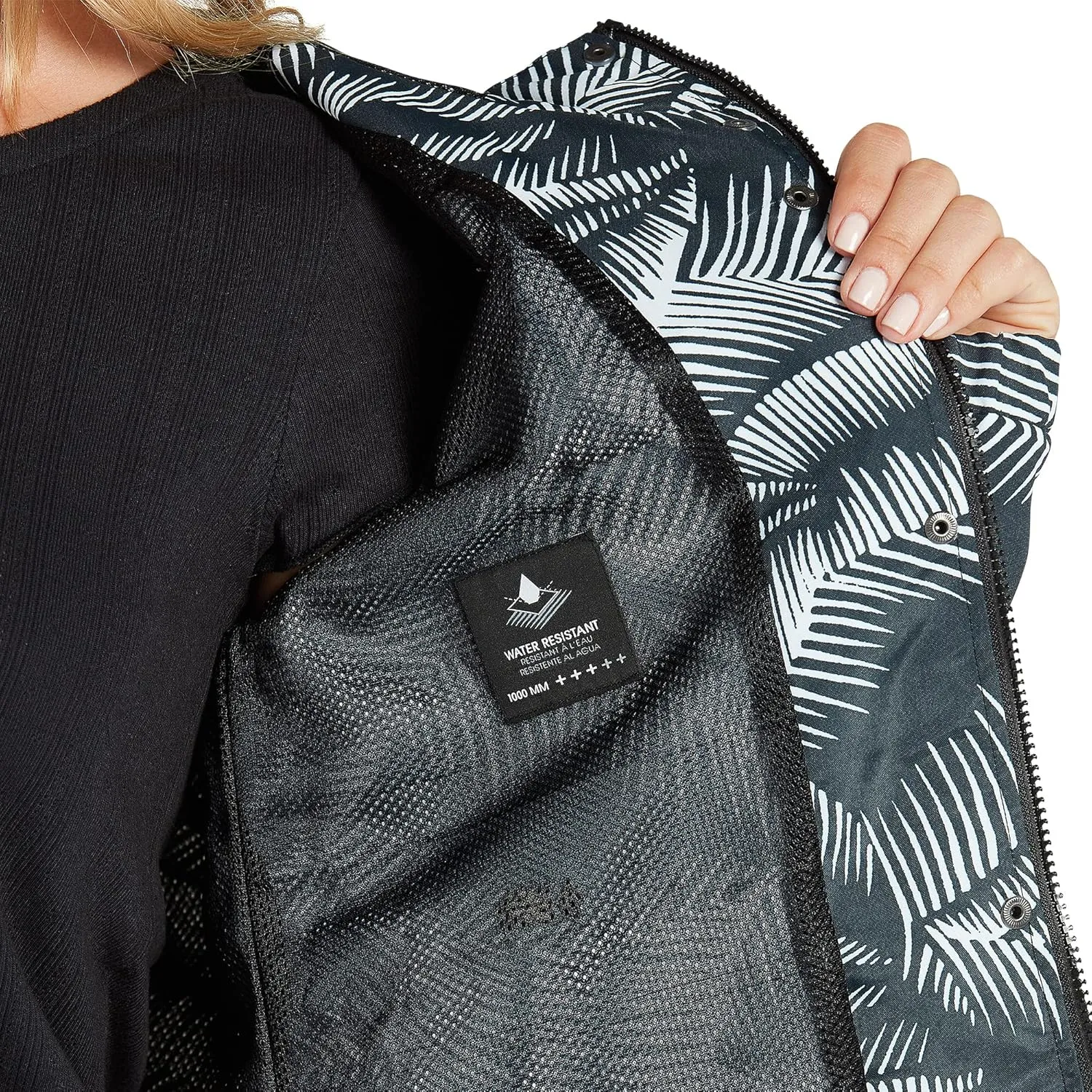 Volcom Women's Enemy Stone Hooded Zip Front Windbreaker Jacket (Regular & Plus Size)
