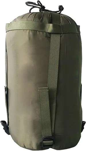 Waterproof Compression Stuff Sack Outdoor Camping Sleeping Bag Storage Bag 38 * 18cm Drawstring Design Nylon Pack EDC Equipment (Color : Army Green)