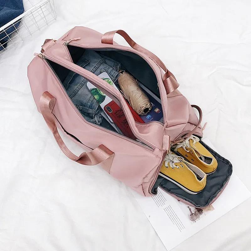Waterproof Nylon Sports Gym Bags For Men Women