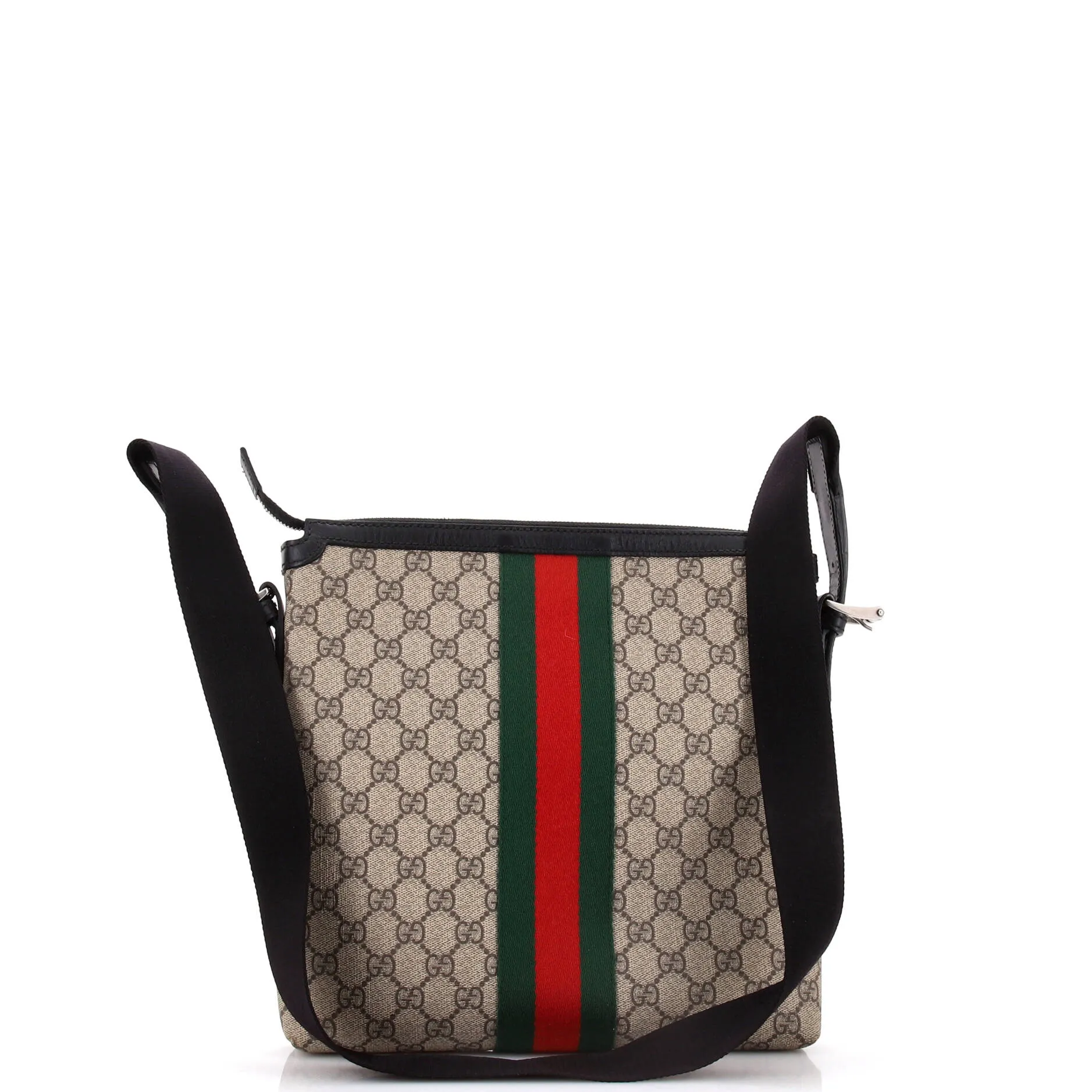 Web Messenger Bag GG Coated Canvas Medium