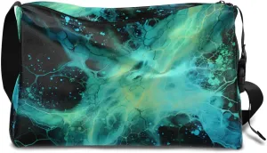 Weekend Bag Art Radiant Printing Cool Lightweight Carry On Duffel Bag Waterproof Gym Bag Pu Leather Duffle Bag for Workout Travel Sport