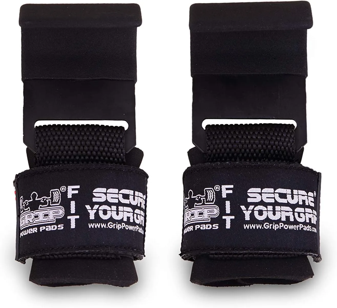 Weight Lifting Hooks Heavy Duty Lifting Wrist Straps Pull Ups Deadlift Straps Power Lifting Grips Padded Workout Straps for Weightlifting Gym Gloves for Men & Women Premium Workout Equipment