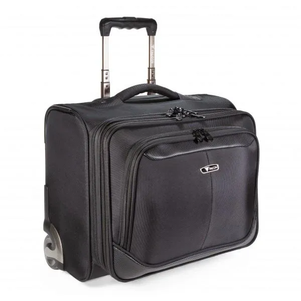 Wheeled 15.6" Laptop Business Trolley Case - Black