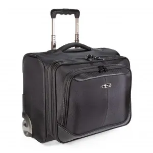 Wheeled 15.6" Laptop Business Trolley Case - Black