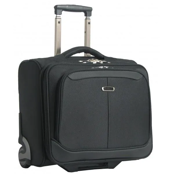 Wheeled 15.6" Laptop Business Trolley Case - Black