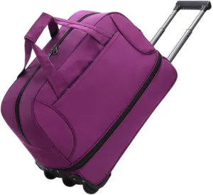 Wheeled Duffel Bag for Travel And Outdoor Activities, Violet