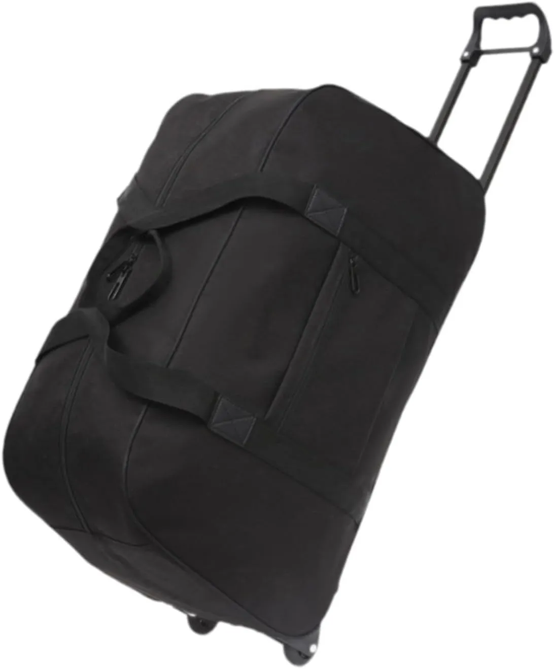 Wheeled Duffel Bag Trolley Case Men Women Multifunctional Handbag Suitcase Rolling Travel Bag for Beach Sports Travel Outdoor, black