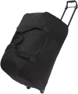 Wheeled Duffel Bag Trolley Case Men Women Multifunctional Handbag Suitcase Rolling Travel Bag for Beach Sports Travel Outdoor, black