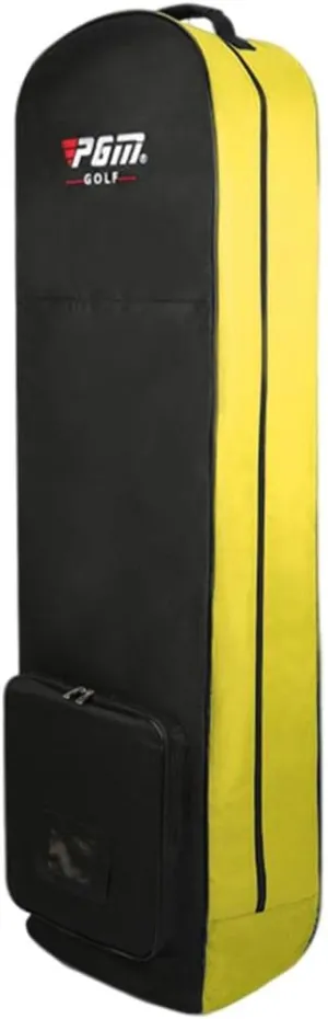 Wheeled Travel Cover for Men, Golf Bags for Airlines Shipping Nylon Cloth Wear Resistant Foldable Bag Protection Case for Golf - Yellow