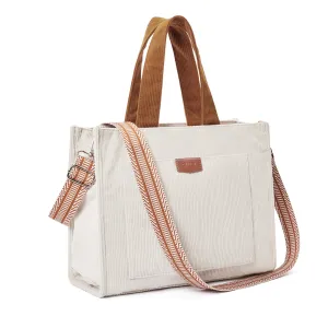 Wide Purse Strap Crossbody Purses Adjustable Replacement Shoulder Handbag Strap—Beige with Brown