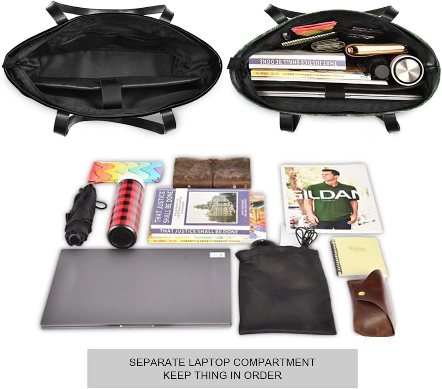 WIHVE Laptop Tote Bag for Women Laptop Handbag 15.6 Inch