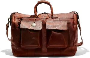 Will Leather Goods Leather Travel Duffle Cognac