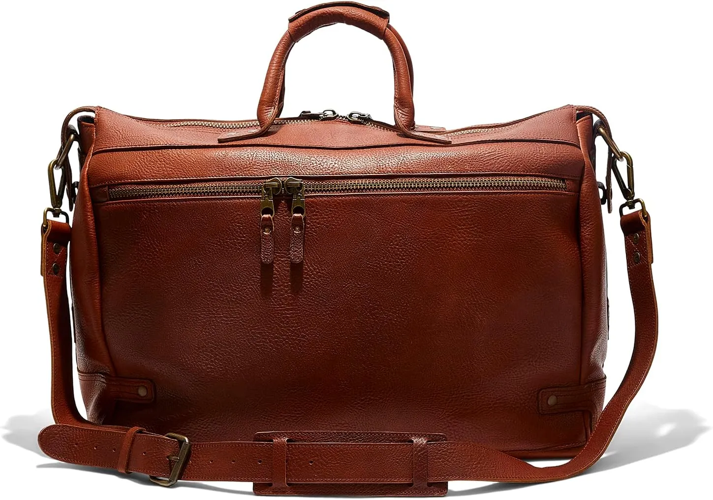 Will Leather Goods Leather Travel Duffle Cognac