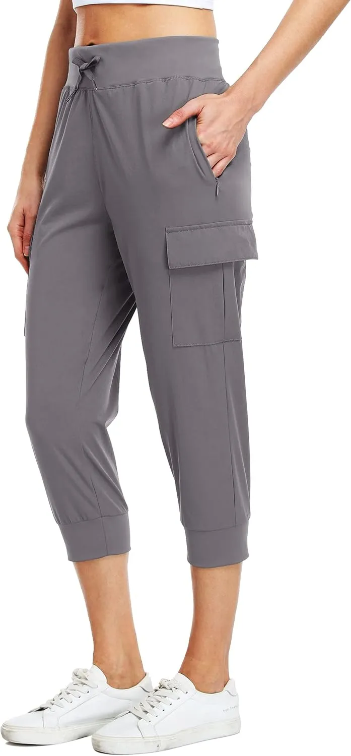 Willit Women's Capris Pants Quick Dry Lightweight Hiking Athletic Casual