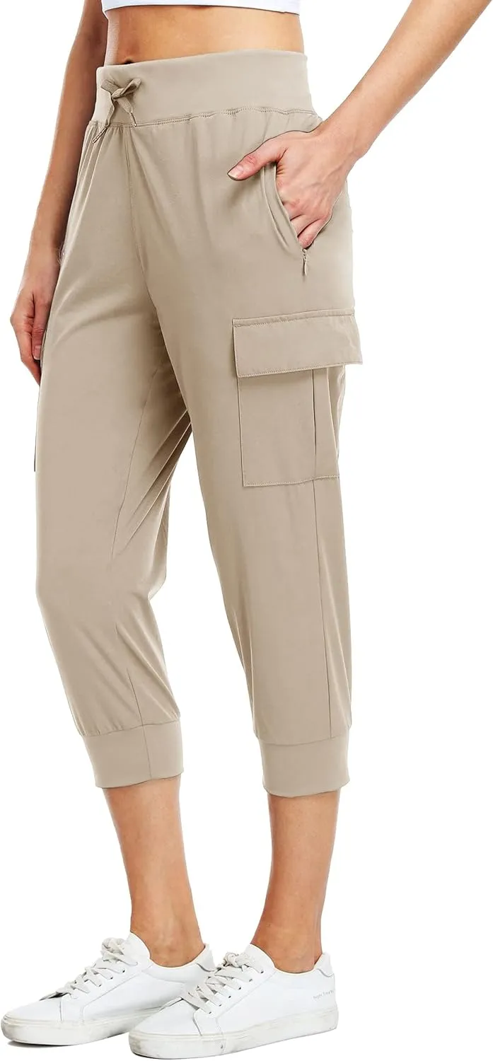 Willit Women's Capris Pants Quick Dry Lightweight Hiking Athletic Casual