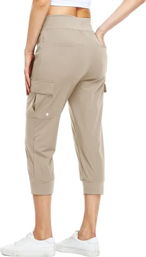 Willit Women's Capris Pants Quick Dry Lightweight Hiking Athletic Casual