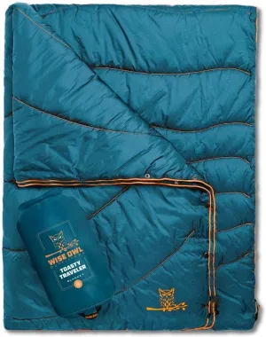 Wise Owl Outfitters Nylon Camping Blanket - Packable & Waterproof Camping Quilt - Stadium Blanket, Backpacking, Camping, Travel, and Hiking
