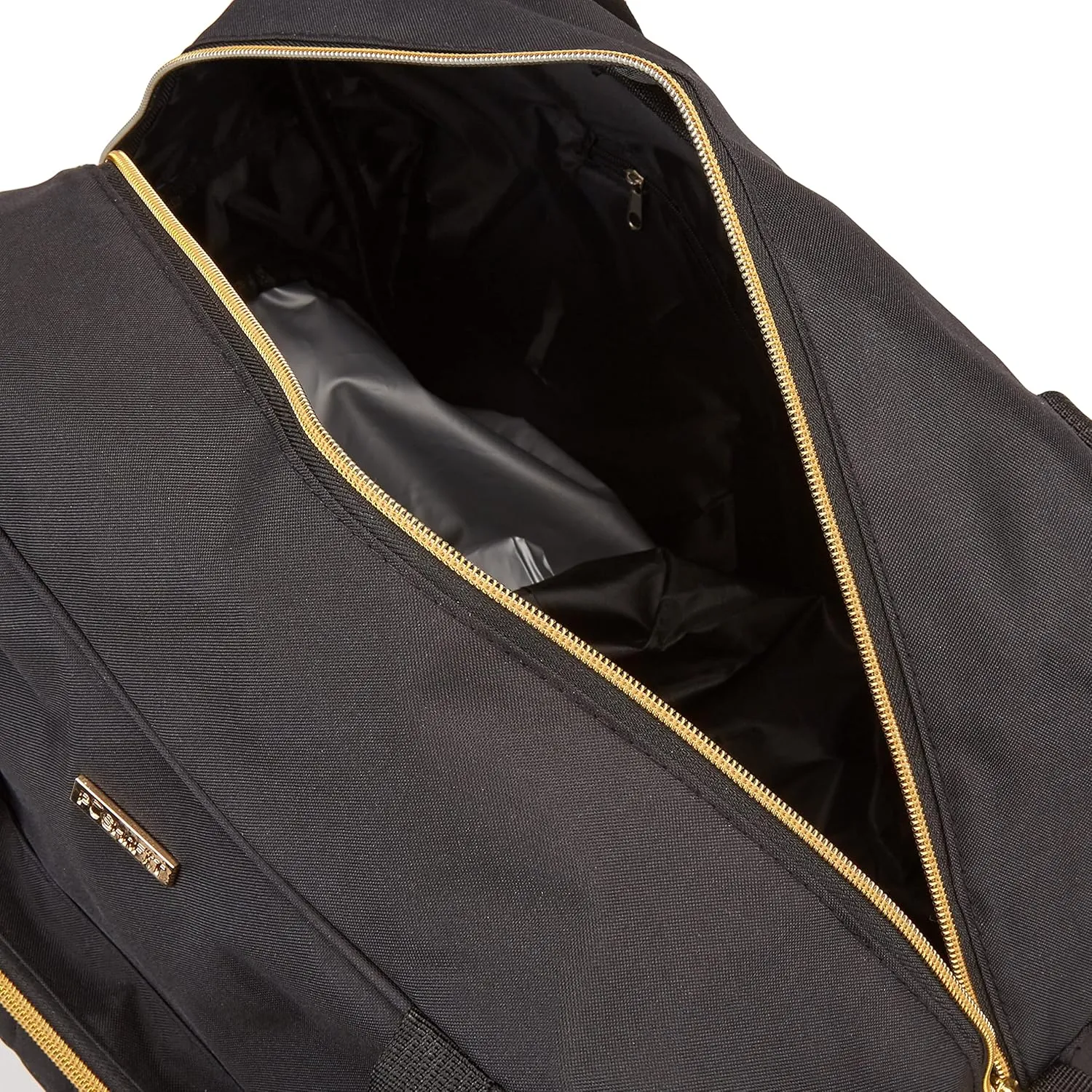 Women Exercise Fitness Gym Travel & Weekender Duffel bag Waterproof Wet Storage Yoga Mat Storage Shoe Storage Carry On Luggage (Black, Non-Quilted Outer)
