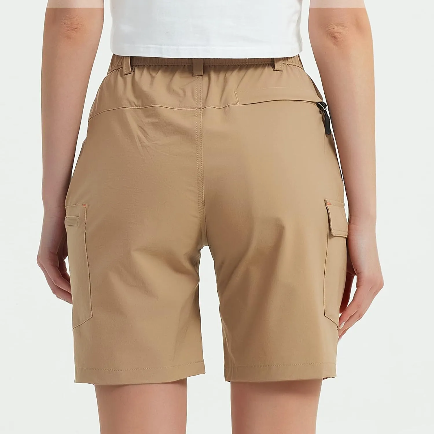 Women's 8" 10" Hiking Shorts Quick Dry Lightweight Golf Long Cargo Shorts Casual with Pockets for Travel Outdoor