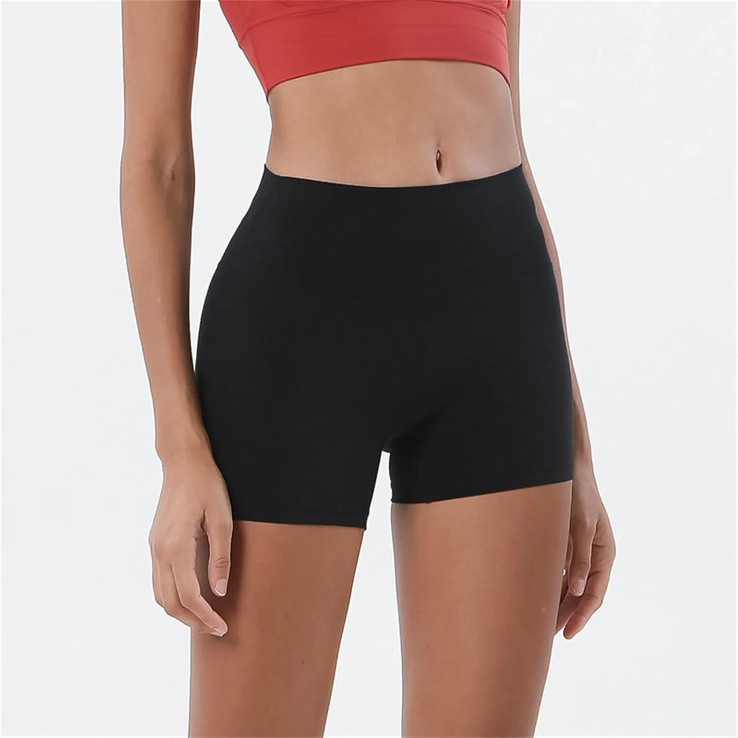 Women's Biker Shorts Workout Yoga Shorts for Women 5 Inches Spandex High Waisted Soft Biker Shorts Women Dance