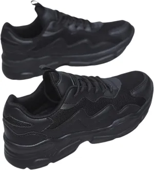 Women's Breathable Mesh Sneakers - Casual Lace-Up Running Shoes, Lightweight & Comfortable for All Seasons