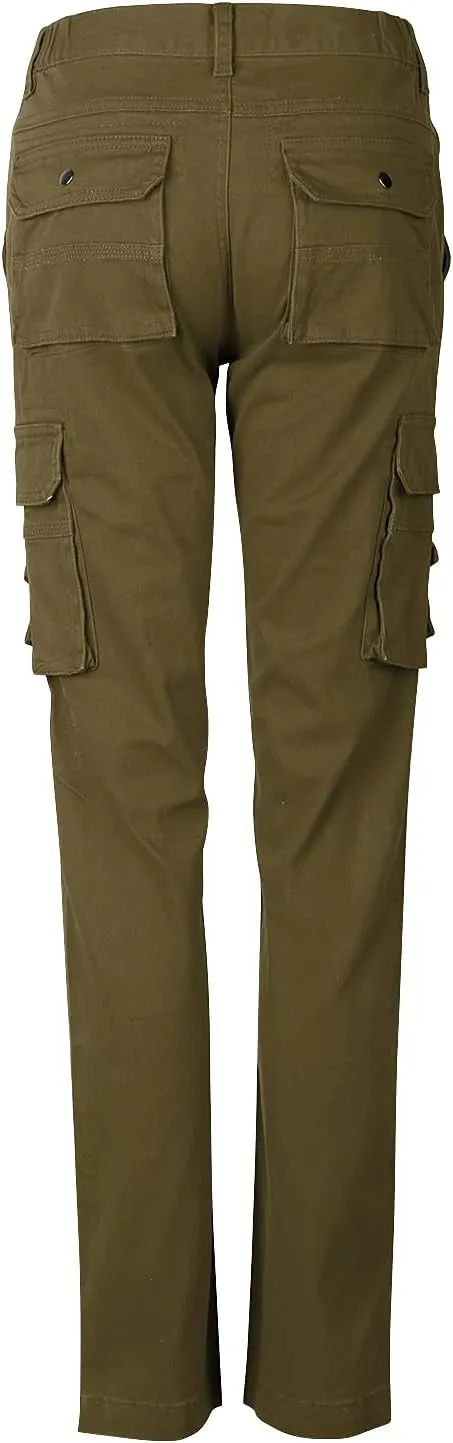Womens Cargo Pants with Pockets Outdoor Casual Ripstop Camo Tactical Combat Work Pants