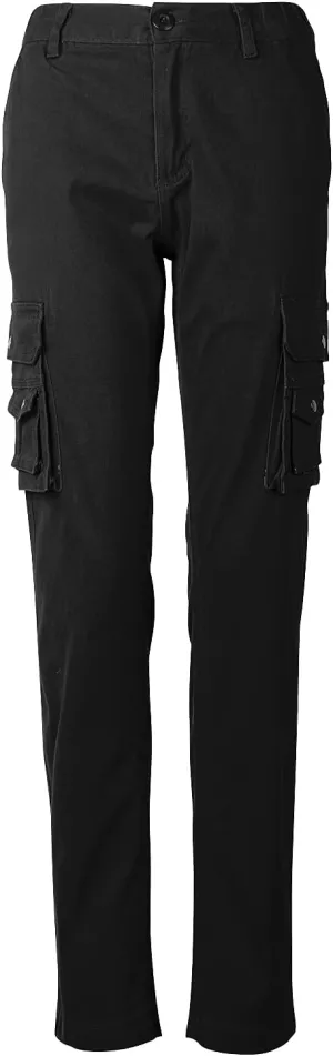Womens Cargo Pants with Pockets Outdoor Casual Ripstop Tactical Combat Work Pants Black