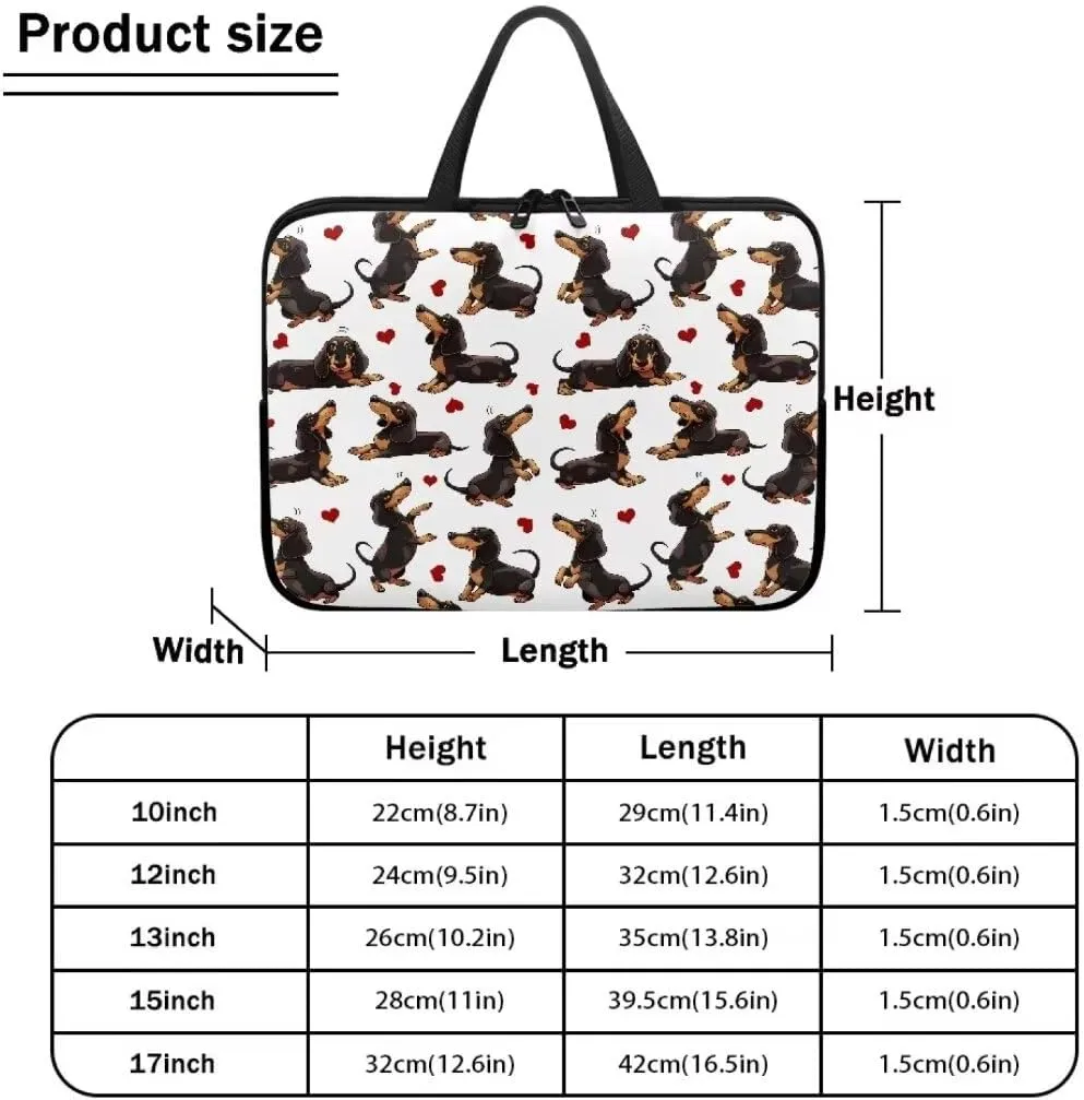 Womens Computer Carrying Bag Laptop Sleeve Cute Corgi Waterproof Computer Case Compatible with Notebook Computer Chromebook Briefcase-17
