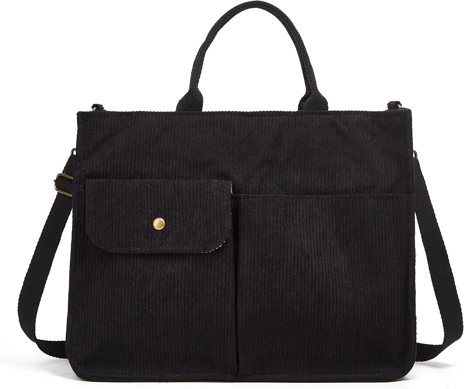 Womens Tote Bag Corduroy Shoulder Bag Handbag Casual Purse Corduroy Large Capacity Hobo Bag Messenger Bag