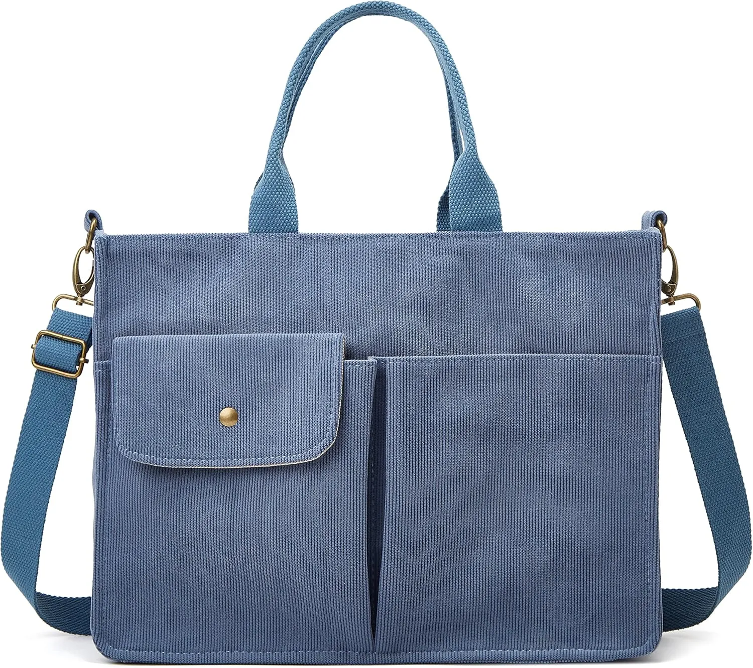 Womens Tote Bag Corduroy Shoulder Bag Handbag Casual Purse Corduroy Large Capacity Hobo Bag Messenger Bag