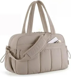 Women's Waterproof Gym Bag with Wet Pocket - Lightweight Travel Duffel Bag for Fitness & Weekend Trips, Sports Tote with Separate Wet Compartment, Carry-On Luggage for Yoga, Swimming & Workout (grey)
